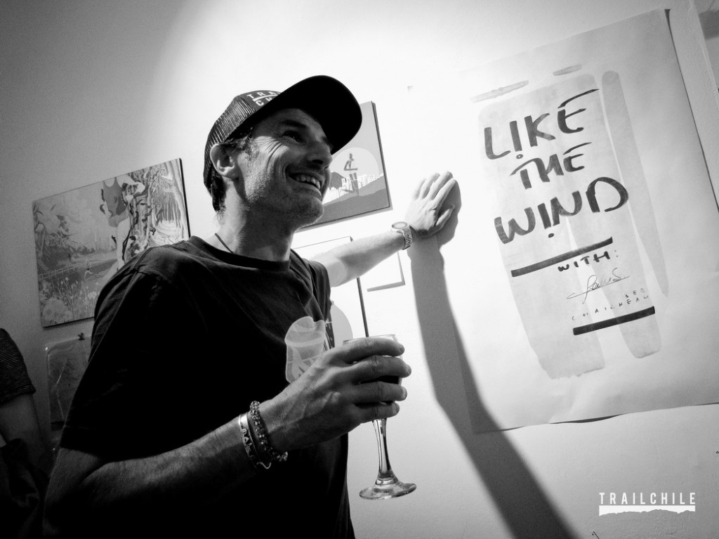 Sebastien Chaigneau, durante exposión de revista Like The Wind en Londres / Matías Bull, noviembre 2014